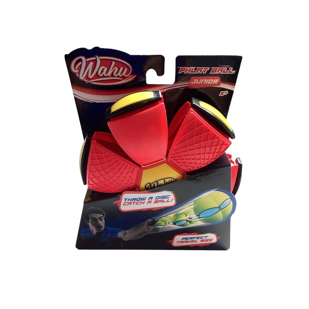 Wahu Phlat Ball Junior Red Yellow Transforming Disc to Ball Outdoor Toy New